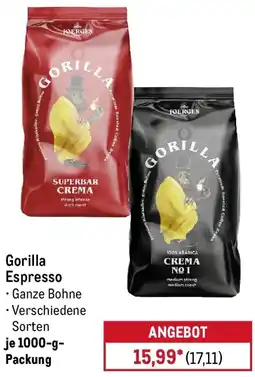 METRO Gorilla Espresso Angebot