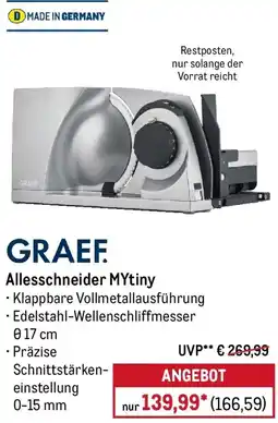 METRO GRAEF Allesschneider MYtiny Angebot