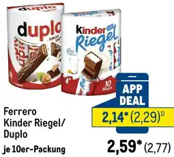 METRO Ferrero Kinder Riegel/ Duplo Angebot