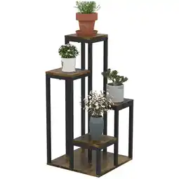 Netto Marken-Discount Outsunny Blumenständer Spanplatte, Stahl Angebot