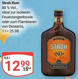 Globus Stroh Rum Angebot