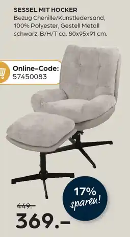 Möbel Buss Sessel mit hocker Angebot