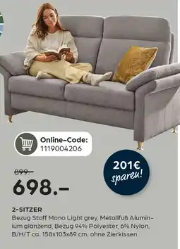 Möbel Buss Carina 2-sitzer Angebot