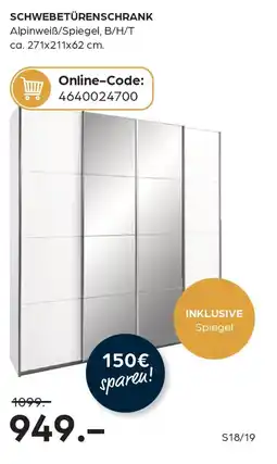 Möbel Buss Schwebetürenschrank Angebot