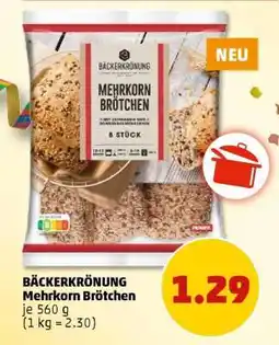 PENNY BÄCKERKRÖNUNG Mehrkorn Brötchen Angebot