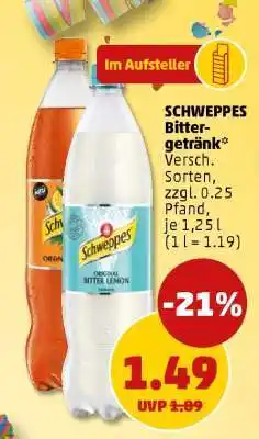 PENNY SCHWEPPES Bittergetränk Angebot