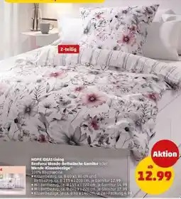 PENNY HOME IDEAS Living Renforcé Wende-Bettwäsche Garnitur oder Wende-Kissenbezüge Angebot