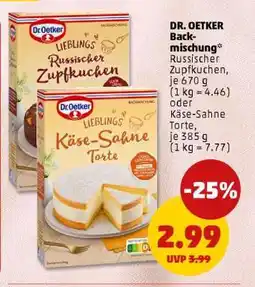 PENNY Dr. Oetker Backmischung Angebot