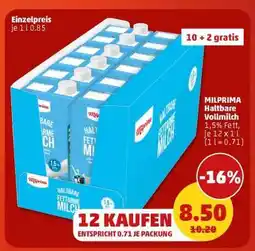 PENNY MILPRIMA Haltbare Vollmilch Angebot