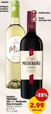 PENNY Spanien FREIXENET Mia oder Mederano Vino de España Angebot