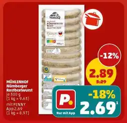 PENNY MÜHLENHOF Nürnberger Rostbratwurst Angebot