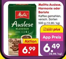Netto Marken-Discount Melitta Auslese, Harmonie oder Barista Angebot