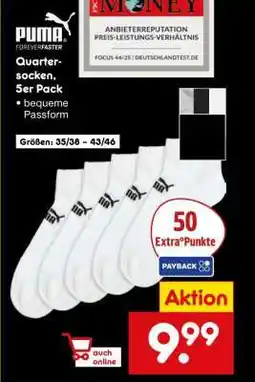 Netto Marken-Discount Quarter-socken, 5er Pack Angebot