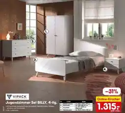 Netto Marken-Discount Jugendzimmer Set BILLY, 4-tlg Angebot