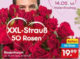 Netto Marken-Discount XXL-Strauß 50 Rosen Angebot