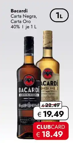 Travel Free Bacardi carta negra Angebot