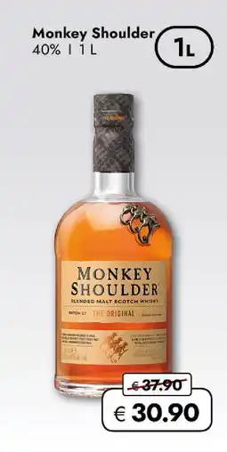 Travel Free Monkey shoulder blended malt scotch whisky Angebot