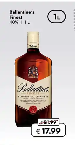 Travel Free Ballantine's finest Angebot