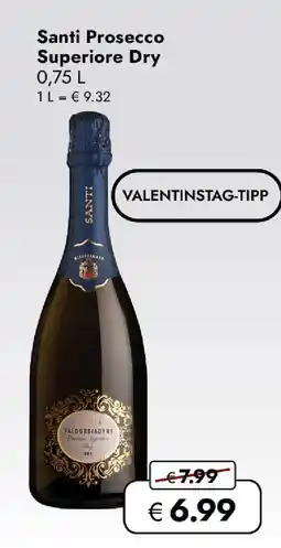 Travel Free Santi prosecco superiore dry Angebot