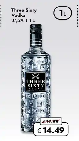 Travel Free Three sixty vodka Angebot