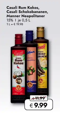 Travel Free Casali oder manner rum kokos, schokobananen oder neapolitaner Angebot