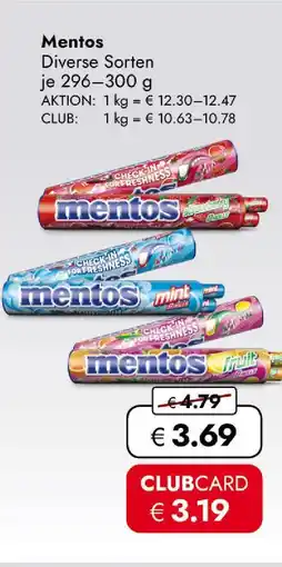 Travel Free Mentos Angebot