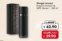 Travel Free Giorgio armani emporio armani he edts herren Angebot