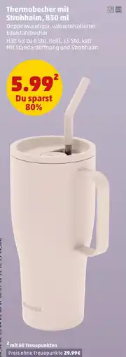 PENNY Thermobecher mit strohhalm Angebot