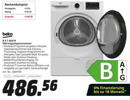 MediaMarkt Beko b 5 t 68219 wärmepumpentrockner Angebot
