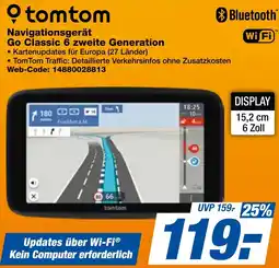 expert Techno Land tomtom Navigationsgerät Go Classic 6 zweite Generation Angebot