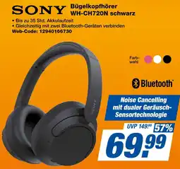 expert Techno Land SONY Bügelkopfhörer WH-CH720N schwarz Angebot
