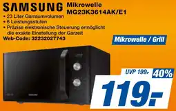 expert Techno Land SAMSUNG Mikrowelle MG23K3614AK/E1 Angebot