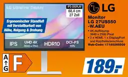 expert Techno Land LG Monitor LG 27US550 -W.AEU Angebot