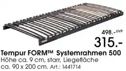 Zurbrüggen Tempur FORM Systemrahmen 500 Angebot