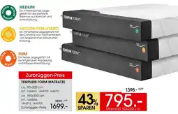 Zurbrüggen Tempur form matratze Angebot