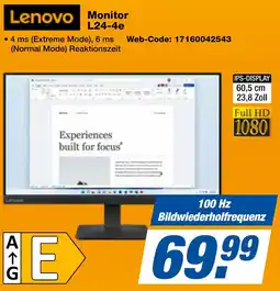 expert Techno Land Lenovo Monitor L24-4e Angebot