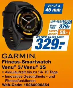 expert Techno Land GARMIN Fitness-Smartwatch Venu 3/Venu 3S Angebot