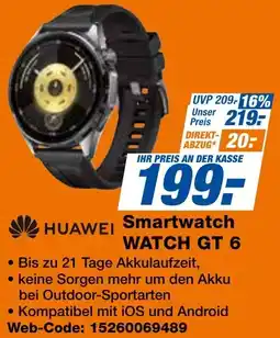 expert Techno Land HUAWEI Smartwatch WATCH GT 6 Angebot