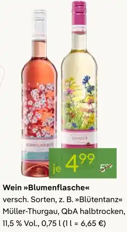 Pflanzen Kölle Wein Blumenflasche Angebot