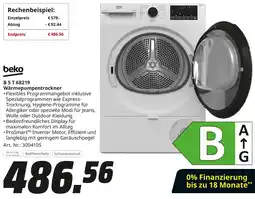 MediaMarkt beko B 5 T 68219 Wärmepumpentrockner Angebot