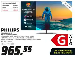 MediaMarkt PHILIPS 55 OLED 810/12 55" OLED Ambilight TV Angebot