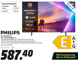 MediaMarkt PHILIPS 65 PUS 8550/12 65" LED Ambilight TV Angebot