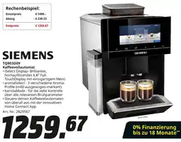 MediaMarkt SIEMENS TQ903D09 Kaffeevollautomat Angebot