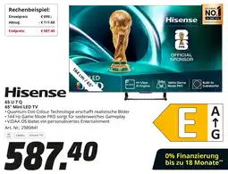 MediaMarkt Hisense 65 U 7 Q 65" Mini LED TV Angebot