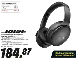MediaMarkt BOSE QuietComfort SC Headphones Over-ear Kopfhörer Angebot