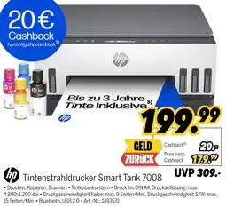 MEDIMAX hp Tintenstrahldrucker Smart Tank 7008 Angebot