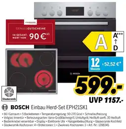 MEDIMAX BOSCH Einbau Herd-Set EPH21SK1 Angebot