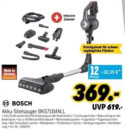 MEDIMAX BOSCH Akku-Stielsauger BKS711MALL Angebot