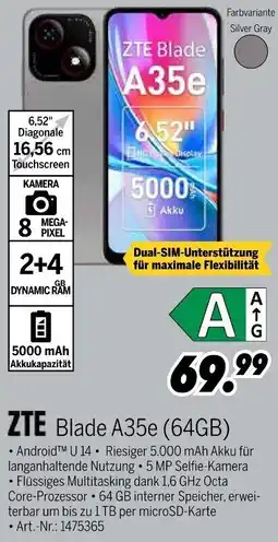 MEDIMAX ZTE Blade A35e (64GB) Angebot