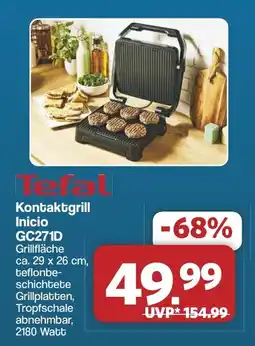 Famila Nord West Tefal Kontaktgrill Inicio GC271D Angebot